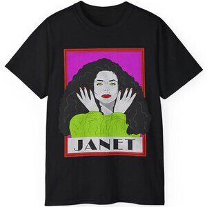 Janet Jackson Vintage T-Shirt Pop Icon Music Tour Graphic Tee 103